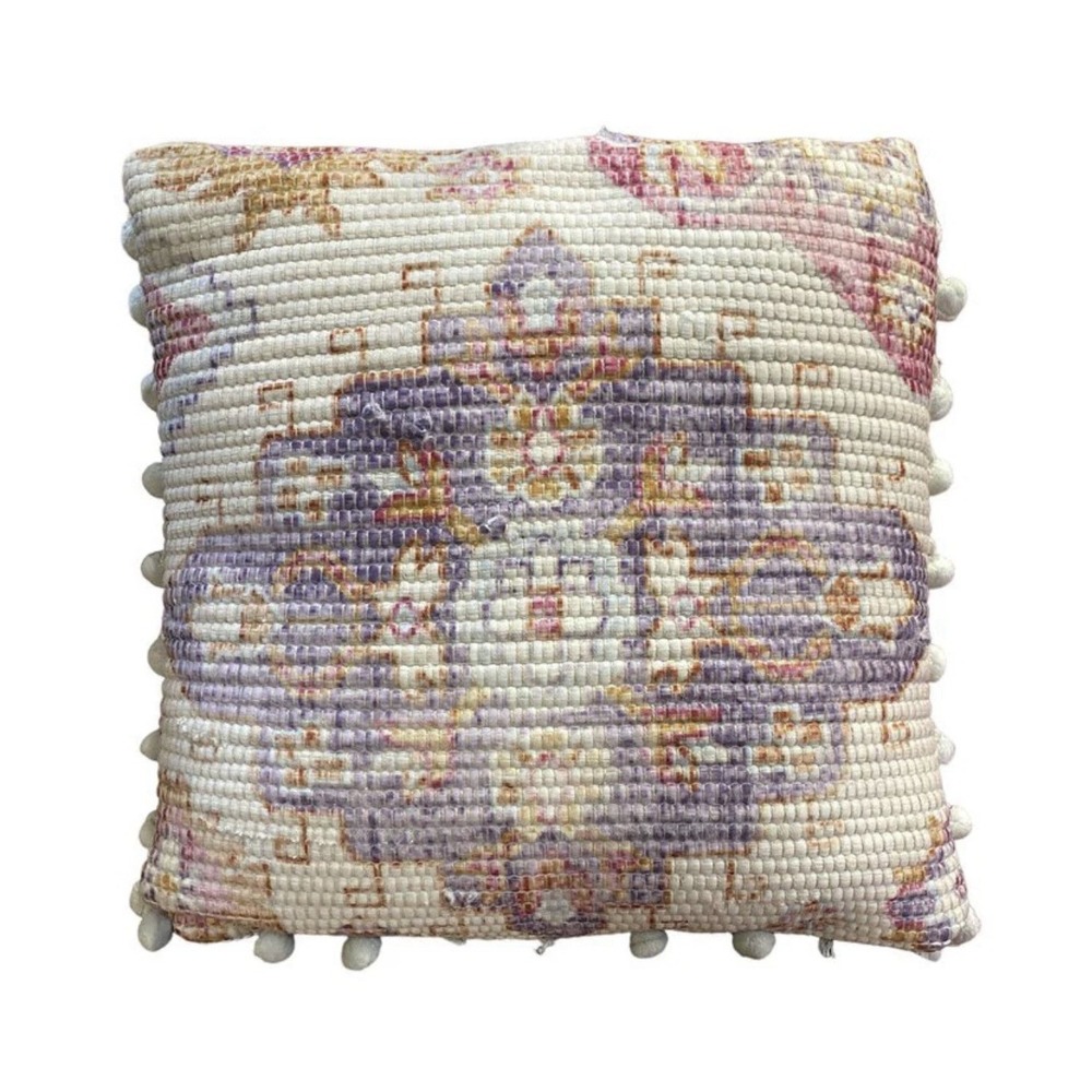 Magnolia Home By Joann Gains Tapestry‎ Pom Pom Pillow 16x16